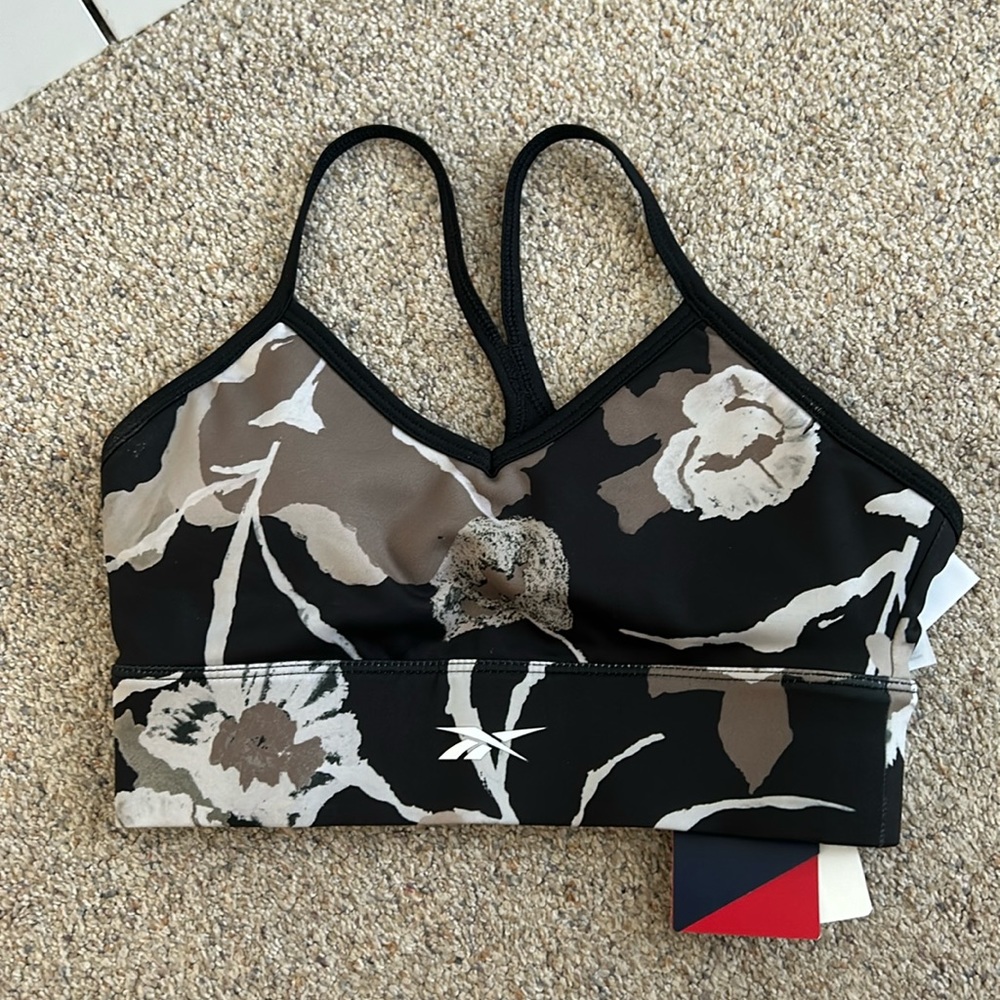 Floral print Reebok sports bra